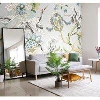Cranes in Flight Cream Matt Smooth Paste the Wall Mural 350cm wide x 280cm high