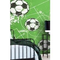Origin Murals Football Grunge Texture Green Wall Mural - 3.5 x 2.8m