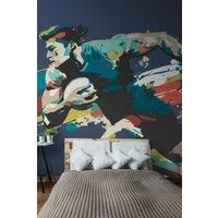 Origin Murals Mural Rugby Player in Graphic Style Large Mural MUR330L