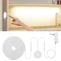 EU plug 12V/24V Neon Strip 1/2/3/5/10M Neon LED Strip With Touch and Hand Sweep Dimmer Switch For