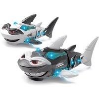 Electriconic Shaking Tail Robot Shark Toy - Grey Or White!