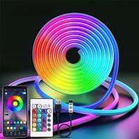 5V USB RGB Neon LED Strip Waterproof Flexible Ribbon Tape Neon Lights with App and Remote Control
