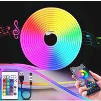 5V USB RGB Neon LED Strip Bluetooth App with Remote control Waterproof Neon Strip Light RGB Strip