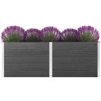 Garden Raised Bed 250x50x91 cm WPC Grey