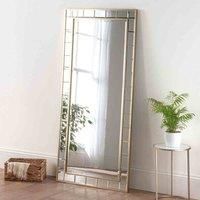 Full Length Brass Bevelled Mirror 173x81cm