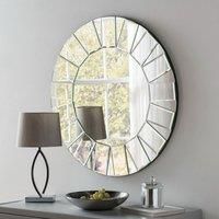 Yearn Mirrors Yearn Art Deco Round Bevelled Mirror