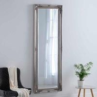 Yearn Mirrors French Style Carved Tall Mirror Silver