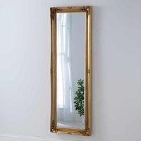 Yearn Mirrors French Style Carved Tall Mirror Gold