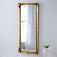 Yearn Mirrors French Style Carved Full Length Mirror Gold