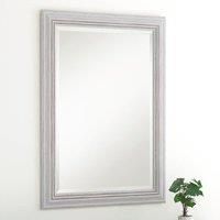 Yearn Mirrors Yearn Distressed White Framed Wall Mirror 73.6 X 161.6Cms