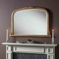 Yearn Mirrors Yearn Regent Overmantle Mirror Gold 102(w)x76Cm(h)