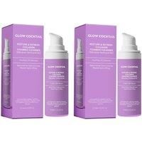 GlowCocktail London Women's 2 X Restore & Refresh Collagen Foaming Cleanser 200Ml in Purple