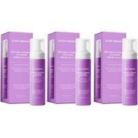 GlowCocktail London Women's 3 X Restore & Refresh Collagen Foaming Cleanser 200Ml in Purple