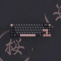 GMK Night Sakura Keycap 139/156 Keys DYE SUB Cherry Profile PBT