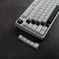GMK Minimalist Cherry Profile Dye Sublimation PBT Key Caps White Black Style keycapsFor Mechanical