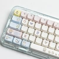 JCM MAO Profile Ear KeyCap Kindergarten Picabara Anime Cute Cat Keycaps for MX Switch Gaming