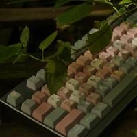 JCM Rose Themed Cherry Profile PBT Keycaps 7u Big Set Key Cpas For Mechanical Gaming Keyboard MX