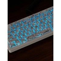 PBT Keycap Topographic Side Print Cherry Profile Backlit Contour Big Set Keycaps ISO Layout For