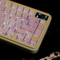 PBT Purple Keycaps Double Shot Cherry Side Print Letters Backlight Big Set Dye ISO Abnt2 Layout Key Caps For Mechanical Keyboard