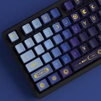 STAR-MOON Keycaps 5-sided Dye Sub pbt PC OEM Profile Pudding Backlit Keycaps For Gaming Mechanical