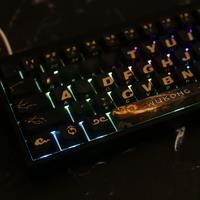 Black Wyth Wukong Keycaps PBT Cherry Profile Backlight Contour Side Print Keycaps For mechanical keyboard Game Peripherals