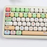 MOG/MOA Keycaps Big Set PBT Dye Sub Anime Key cap Crayon for Mechanical Keyboard Animation