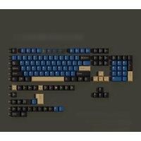 PBT Keycaps FR/DE/ES/RU/KR/EN/AR/Thai/JP Blue Samurai Cherry Profile Dye Sub Keycap For Mechanical