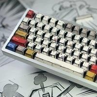 Comic Keycaps Cherry Profile Mixed Light PBT Dye-Sub Big Set For Mechanical Gaming Keyboard MX