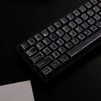 Comic Black Keycaps PBT Cherry Profile 151 keys Five-sided Dye Sub For Mechanical Keyboards ISO