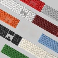 PBT Keycaps White Pink WOB keycap Double Shot 126 Keys ISO Alice Layout Cherry Profile For Cherry MX