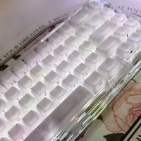 JCM Fog Kermeates Keycap Silk Screen Transparent Keycap OEM Profile 130 Keys For Cherry MX