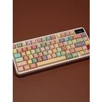 Jelly Keycaps PBT Cherry Profile Dye-Sub Double Print Keycaps Side Backlit 131 Keys Contour ISO Layout For Mechanical Keyboard