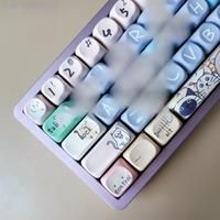 MOA PBT Keycaps French German Spanish Abnt2 Korean English Keycap Dye Sub Cartoon For ISO Layout Mechanical Keyboard FR ES DE KR