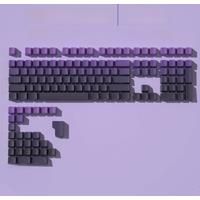 PBT Double Shot Keycaps Cherry Profile Gradient Backlit Keycap Side-engraved For ISO Layout Cherry Mx Switch Mechanical Keyboard