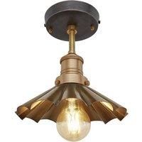 Brooklyn Umbrella Flush Mount, 8 Inch, Brass, Brass Holder