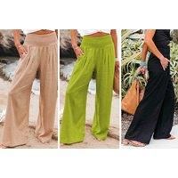 Women'S Loose Casual Trousers - 6 Colours - Black
