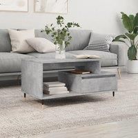 Coffee Table Concrete Grey 90x49x45 cm Engineered Wood
