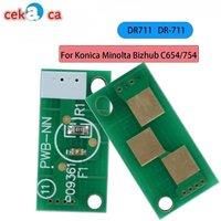 4PC DR711 DR-711 IU711 IU-711 Drum Chip DV711 Developer Chip For Konica Minolta Bizhub C654 C754 DR 711 IU 711 Dv-711 Image