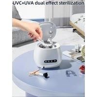Dental Braces Dentures Ultrasonic Cleaner UV Disinfection 2000mah Mini UV Ultrasonic Denture Cleaner Cleaner Cleaning Machine