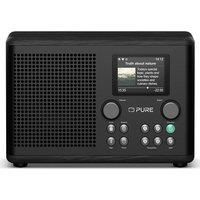 Pure Classic H4i – Internet Radio with WiFi, DAB+ & FM, Bluetooth 5.3, USB – 10W Speaker – 2.4" Color Display – 150 Presets – Sleep & Kitchen Timer – AUX Input – Black