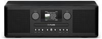 Pure Classic C-D6i – All-in-One Internet Radio with WiFi, DAB+/FM, Bluetooth 5.3, CD Player, USB, AUX, 150 Presets, 2x 15W Stereo Sound System, Colour Display, Alarm & Sleep Timer – Black