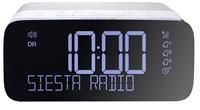 Pure Siesta Rise DAB/DAB+/ FM Clock Radio Polar White - USB Charger For Phone