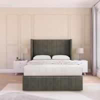 Melbourne Dumfries Wingback Bed Set ,No Drawers & 54" Floor Standing Headboard