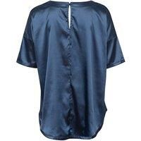 Black Women's Lightweight Satin Summer Pyjama Set - Breathable Two Piece Loungewear in 4 Colours & UK Sizes