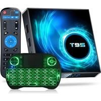 T95 tv box Android 10 iptv 8GB 128GB allwinner H616 quad core support 6k 3d h.265 4G 5G Dual WiFi BT