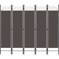 5-Panel Room Divider Anthracite 200x180 cm