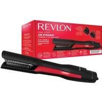 Revlon One-Step Air Straight 2-in-1 Dryer & Air Straightener | Dry & straighten with hot air without extreme heat, Optional Shine Boost with heated teeth & plates infused with Argan oil | RVDR5330UK