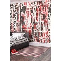 Letterpress Graffiti Wall Mural