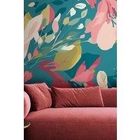 Flowing Flowers Wall Mural