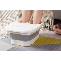 Portable Collapsible Bubble Bath Foot Spa With Lid